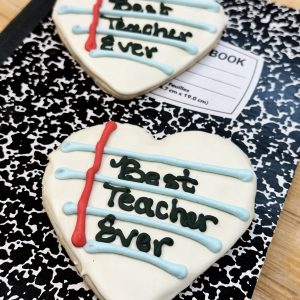 Teacher Large Decorated Cookie Qty 6