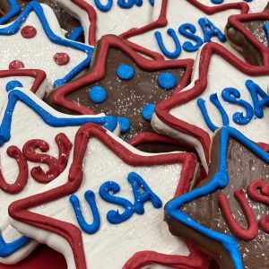 Large Decorated Cookies - Star - qty 6