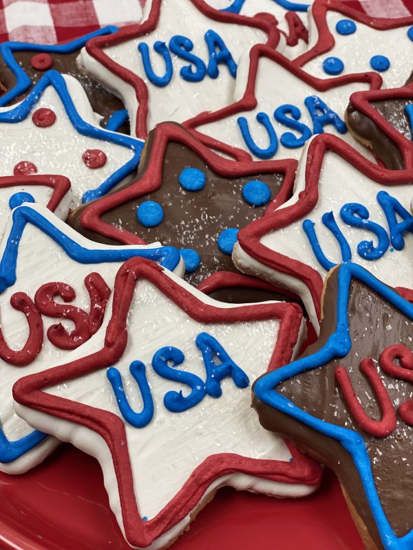 Large Decorated Cookies - Star - qty 6
