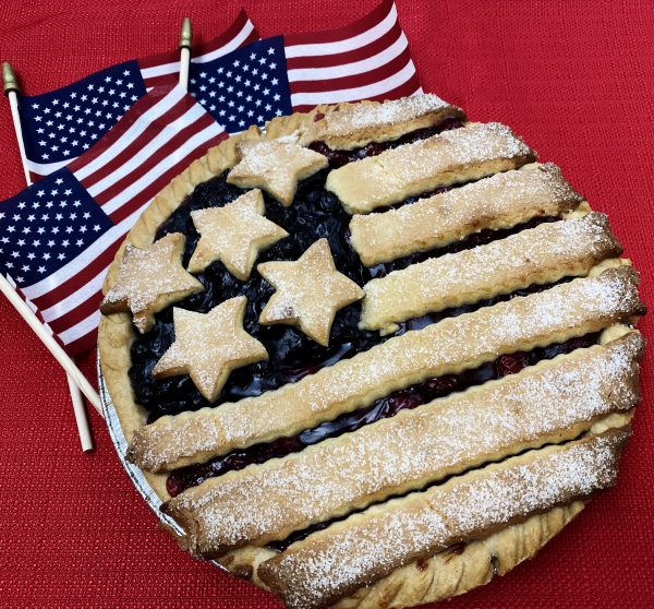 Cherry & Blueberry Flag Pie