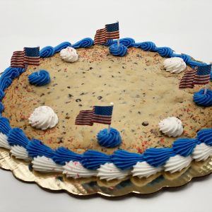 Patriotic Chocolate Chip Cookie Cake