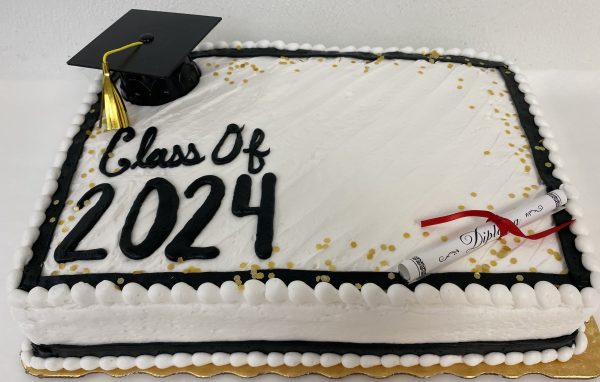 Graduation 1/4 Sheet Cake