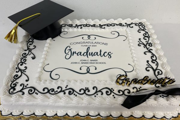 Graduation 1/2 Sheet Cake