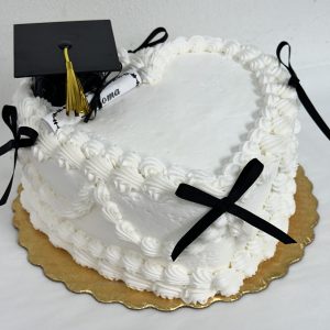 Graduation Heart Cake