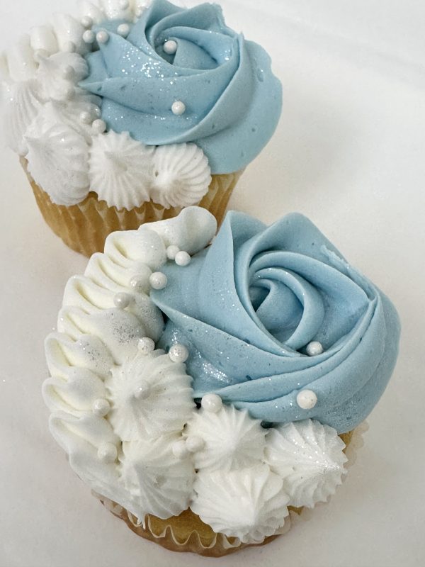 Mother's Day Cupcakes - Blue - Qty 6