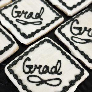 Graduation Decorated Diamond "Grad" Cookies Qty 6