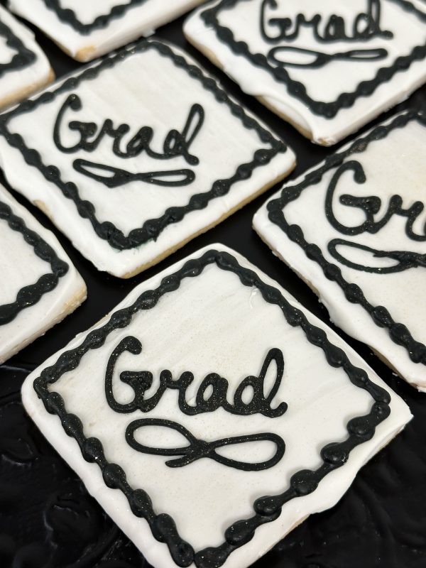 Graduation Decorated Diamond "Grad" Cookies Qty 6