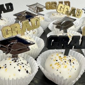 Graduation Cake Balls Qty 6