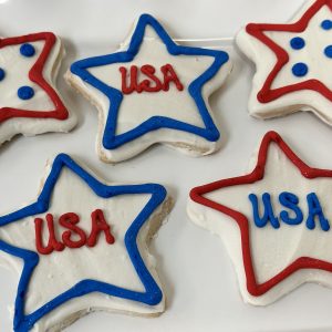 Large Decorated Cookies - Star - qty 6