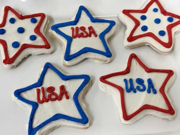Large Decorated Cookies - Star - qty 6
