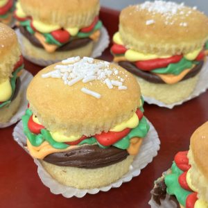 Hamburger Slider Cupcakes Qty 6