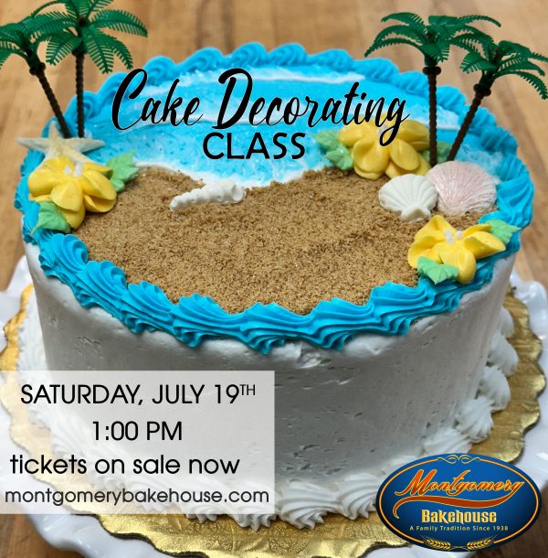 Cake Decorating Class - Saturday, July 19th 1:00